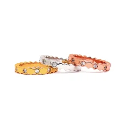 Set di tre anelli, ART985, vari colori.