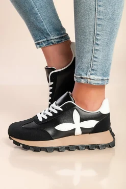 Sneakers alla moda, colore nero