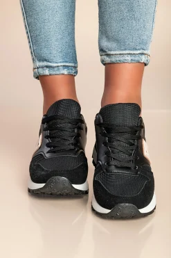 Sneakers alla moda, colore nero