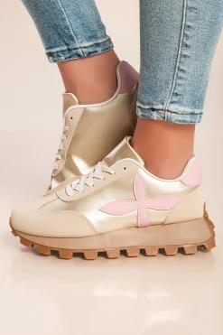 Sneakers alla moda, colore beige