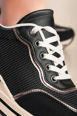 Sneakers alla moda, colore nero