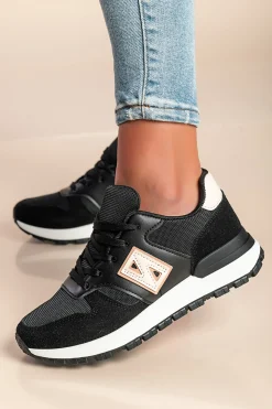 Sneakers alla moda, colore nero