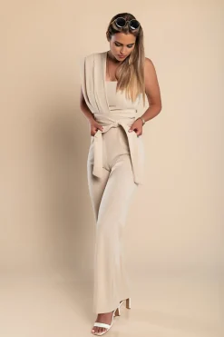 Tuta elegante Chia, beige
