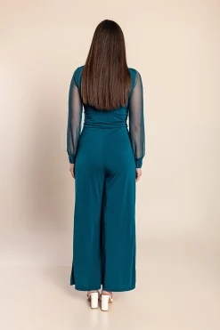 Tuta elegante con scollo a