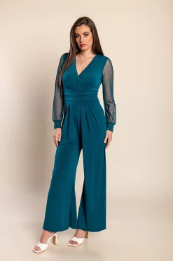Tuta elegante con scollo a