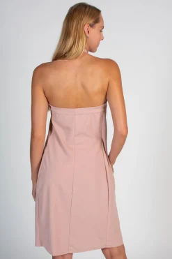 VESTITO CON COLLETO ALL'AMERICANA MAXWELL, ROSA CHIARO