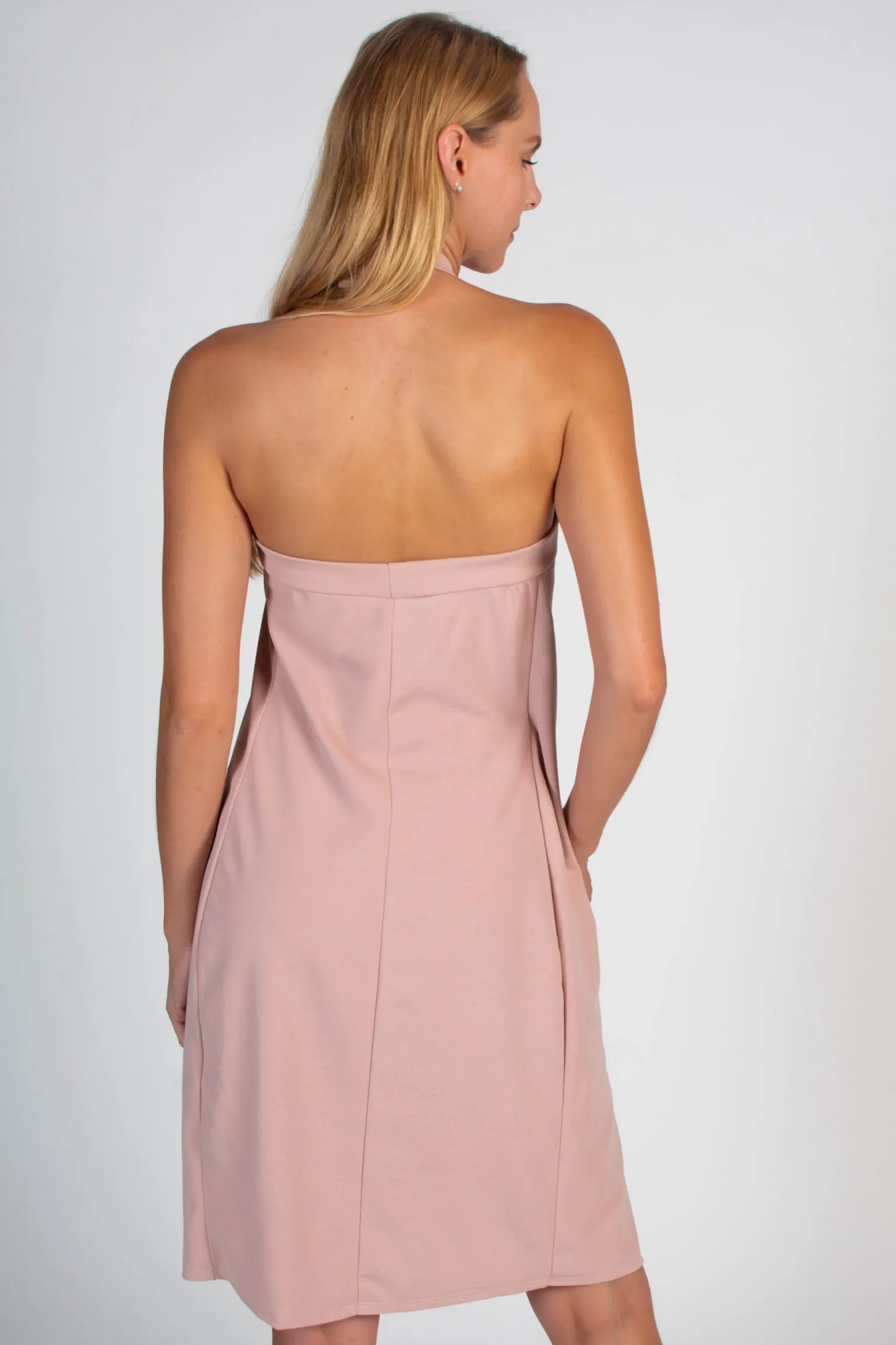 VESTITO CON COLLETO ALL'AMERICANA MAXWELL, ROSA CHIARO