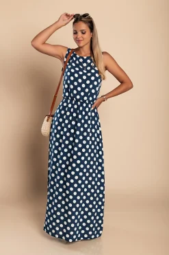 VESTITO DOTTIE - BLU SCURO