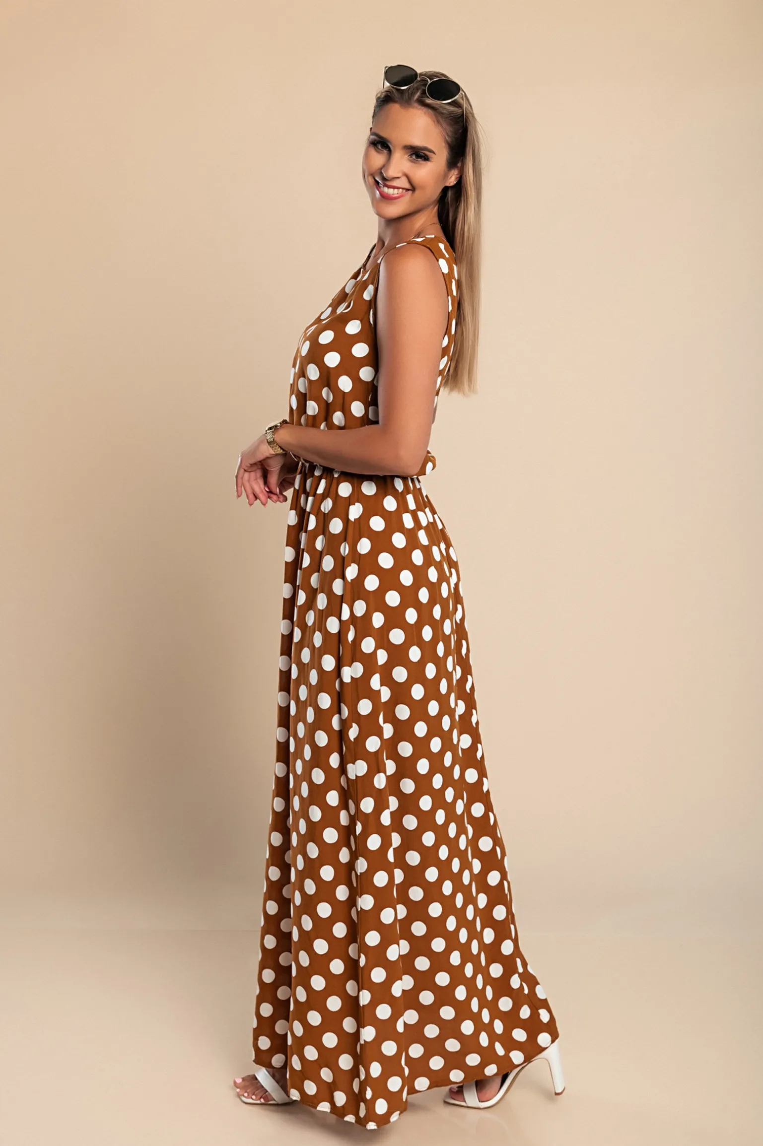 VESTITO DOTTIE - MARRONE