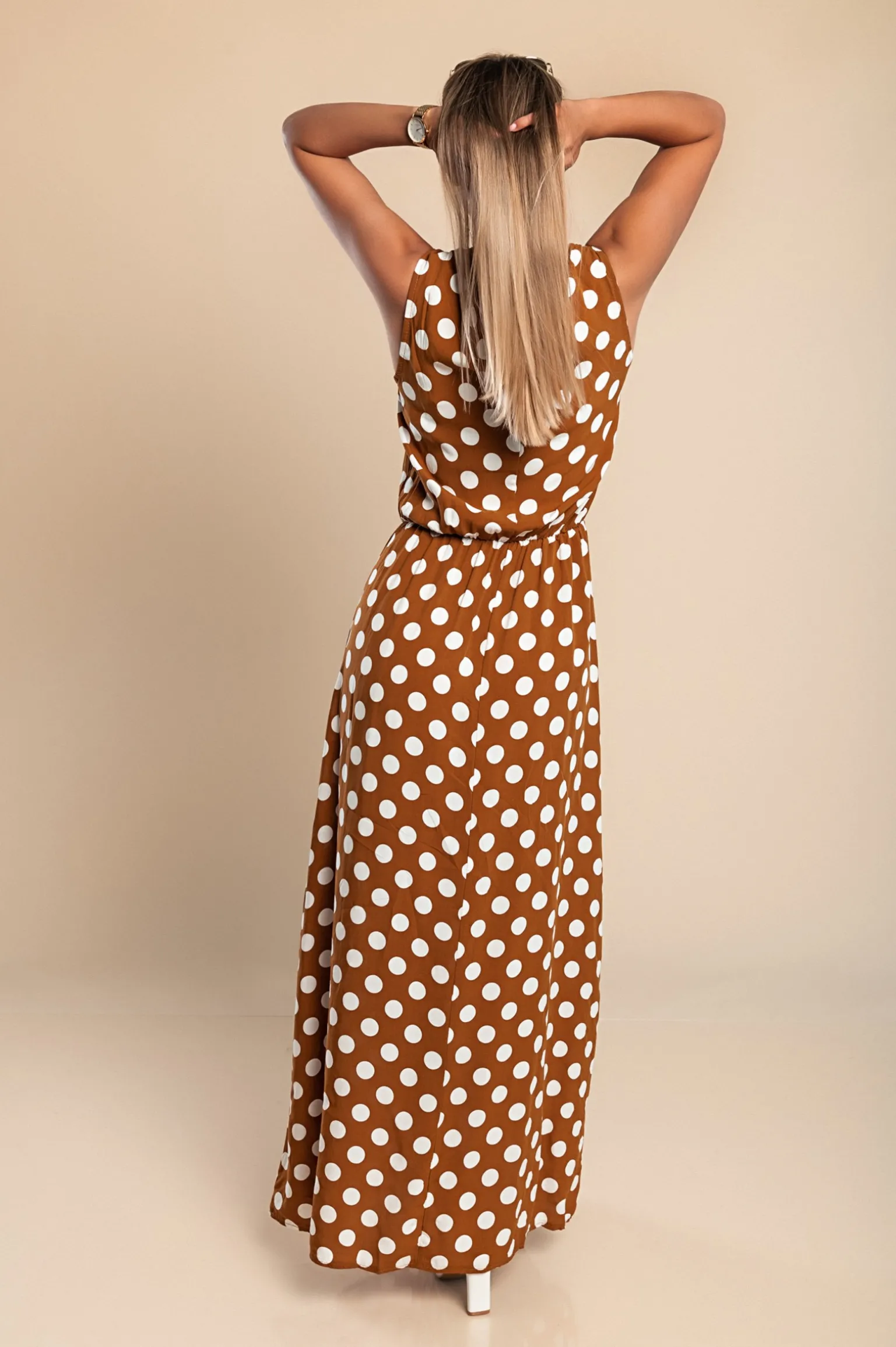 VESTITO DOTTIE - MARRONE