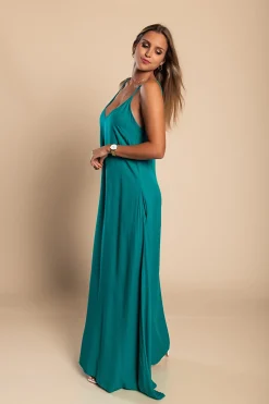 Vestito estivo lungo Yasmine, menta