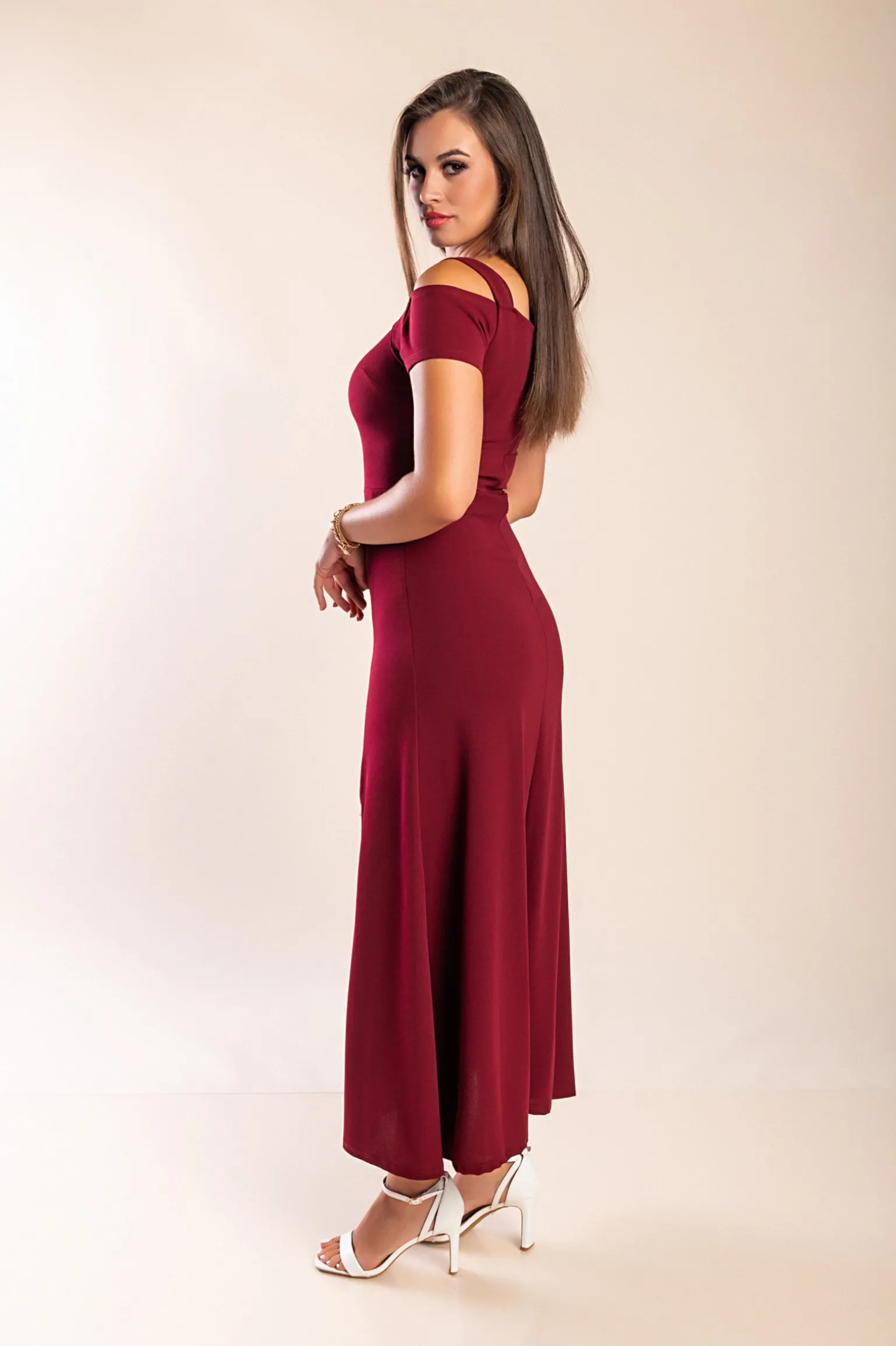 VESTITO NESSA, BORDEAUX